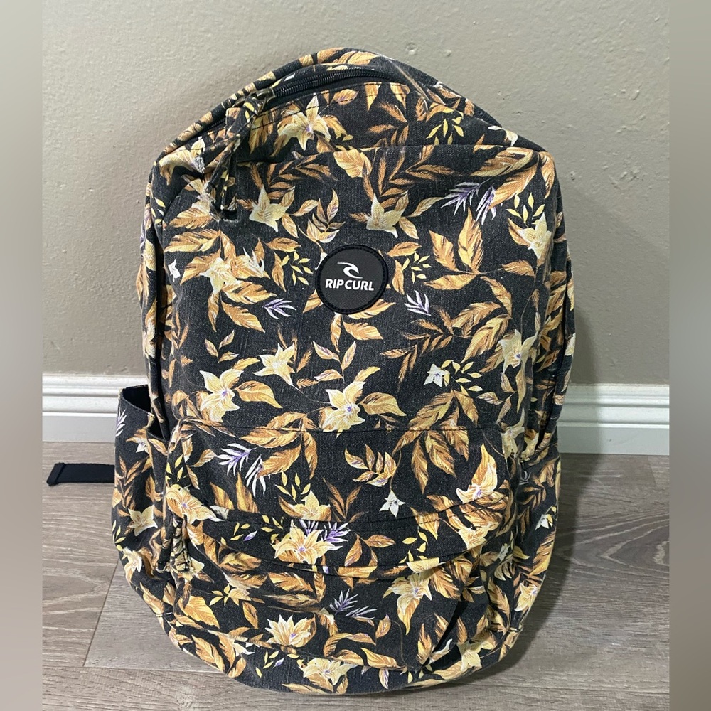 Rip Curl Black & Yellow Backpack